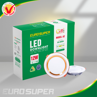ĐÈN LED ÂM TRẦN A31E 12W ĐẾ ĐÚC VIỀN BẠC - AST