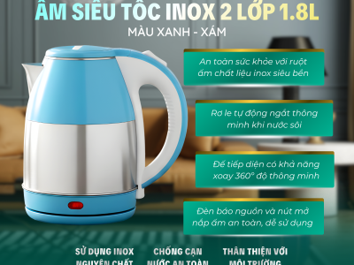 ẤM SIÊU TỐC EUROSUPER MẪU MỚI – ĐUN NHANH, AN TOÀN, TIỆN LỢI MỖI NGÀY