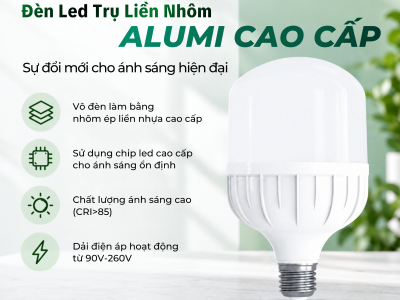  ĐÈN LED TRỤ LIỀN NHÔM ALUMI CAO CẤP- SỰ ĐỔI MỚI CHO ÁNH SÁNG HIỆN ĐẠI 