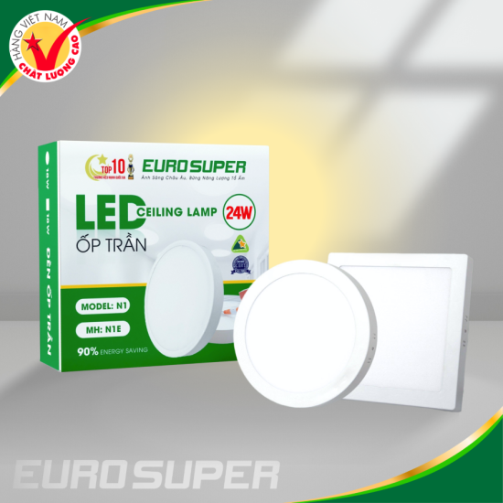 ĐÈN LED ỐP TRẦN N3E ES 24W VUÔNG