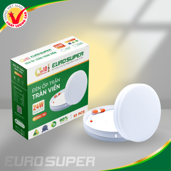ĐÈN LED ỐP TRẦN TRÀN VIỀN 24W TRÒN 