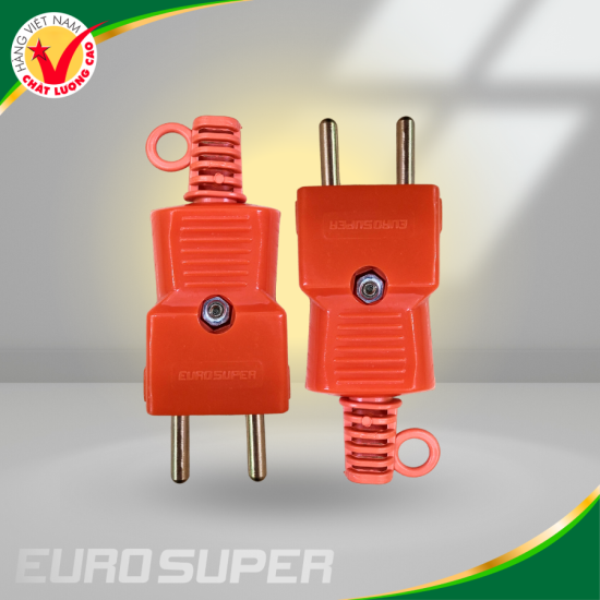 PHÍCH CẮM SIÊU CHỊU TẢI 4000W THÂN VUÔNG MÀU CAM 