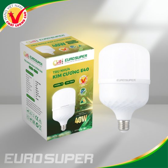 ĐÈN LED TRỤ NHỰA KIM CƯƠNG E40