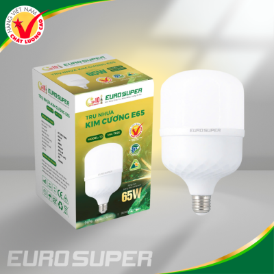 ĐÈN LED TRỤ NHỰA KIM CƯƠNG E65