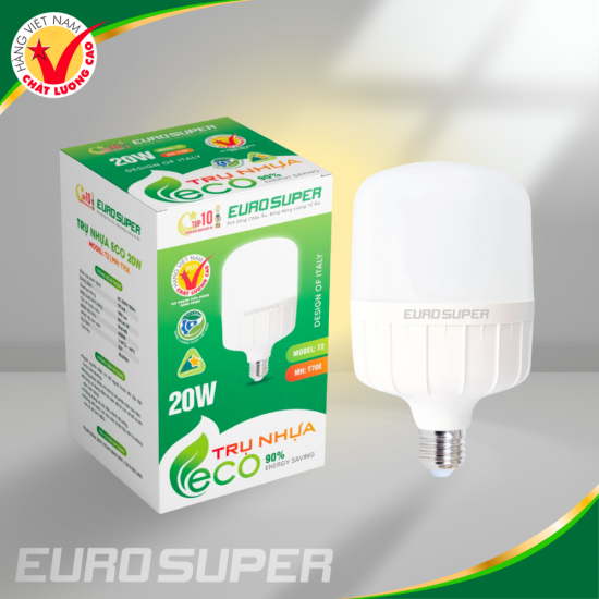 ĐÈN LED TRỤ NHỰA ECO E20