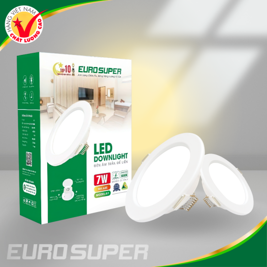 ĐÈN LED ÂM TRẦN A7E ES 7W ĐẾ LIỀN - AST