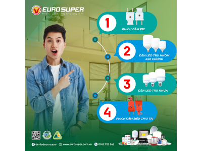 TOP 4 SẢN PHẨM EUROSUPER BÁN CHẠY NHẤT HIỆN NAY