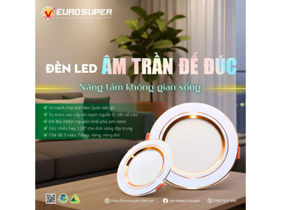 ĐÈN LED ÂM TRẦN ĐẾ ĐÚC – GIẢI PHÁP CHIẾU SÁNG “QUỐC DÂN” CHO THỢ ĐIỆN & ĐẠI LÝ