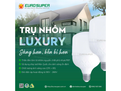  LỢI ÍCH KHI SỬ DỤNG ĐÈN LED TRỤ NHÔM LUXURY TRONG NGÔI NHÀ BẠN