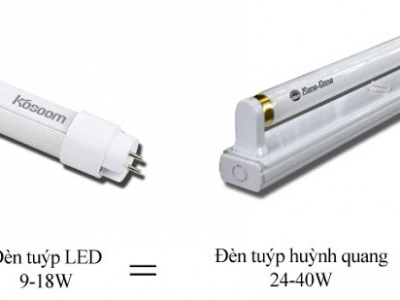 Đèn tuýp LED và đèn huỳnh quang, đâu là lựa chọn tối ưu?