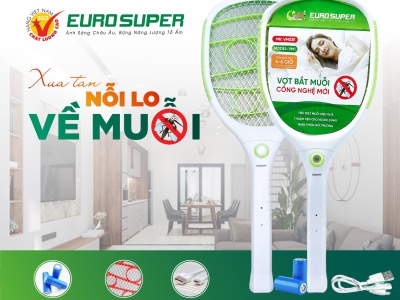 VỢT MUỖI EUROSUPER - XUA TAN NỖI LO VỀ MUỖI