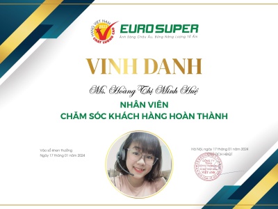 VINH DANH NHÂN VIÊN CHĂM SÓC KHÁCH HÀNG NGÀY 17/01/2024