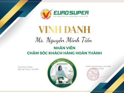 VINH DANH NHÂN VIÊN CHĂM SÓC KHÁCH HÀNG CÓ THÀNH TÍCH TỐT 