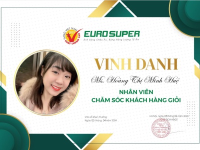 VINH DANH NHÂN VIÊN CHĂM SÓC KHÁCH HÀNG CÓ THÀNH TÍCH TỐT