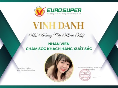 VINH DANH NHÂN VIÊN CHĂM SÓC KHÁCH HÀNG CÓ THÀNH TÍCH TỐT